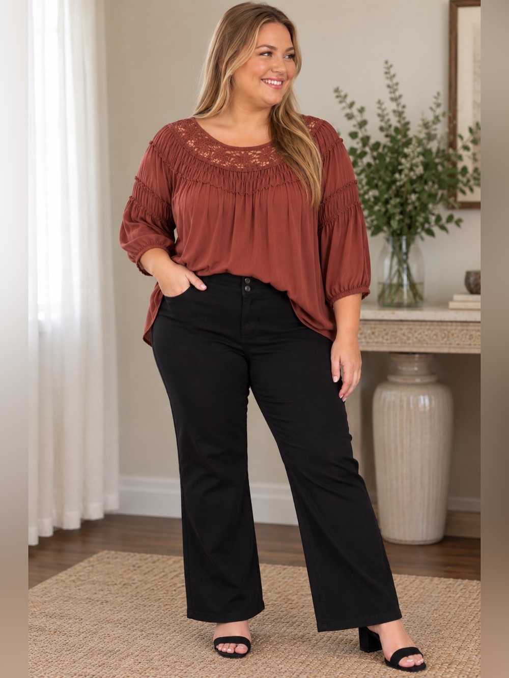 Torrid Studio Black Wide Leg Dress Pants 20W Extra Short